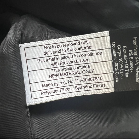 Babaton 100% Wool Robe coat in size small in black - Picture 10 of 11